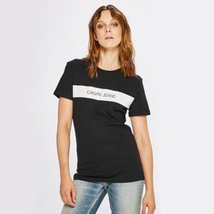 Calvin Klein dámské černé tričko Vinyl